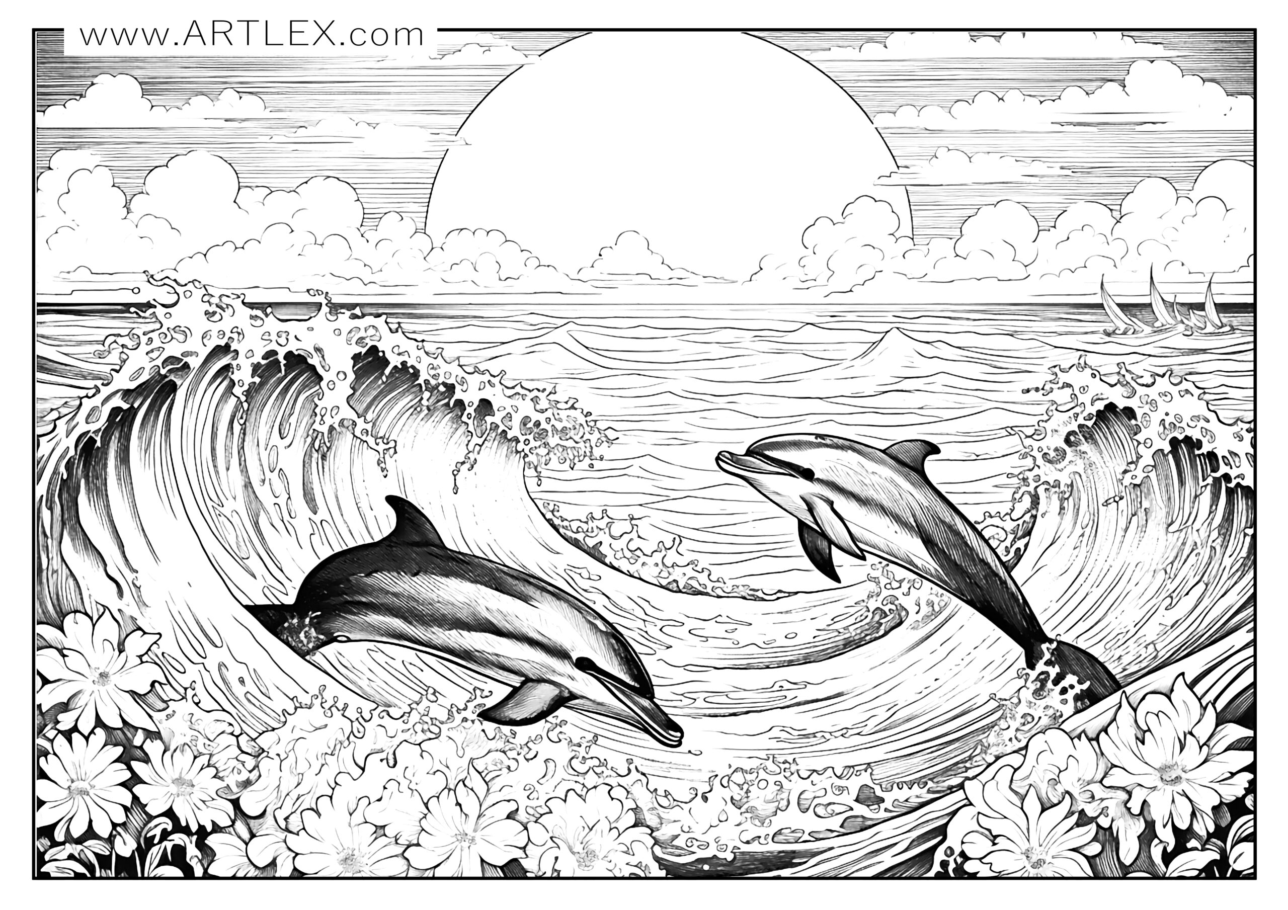 Ocean Color Pages Printable Triton