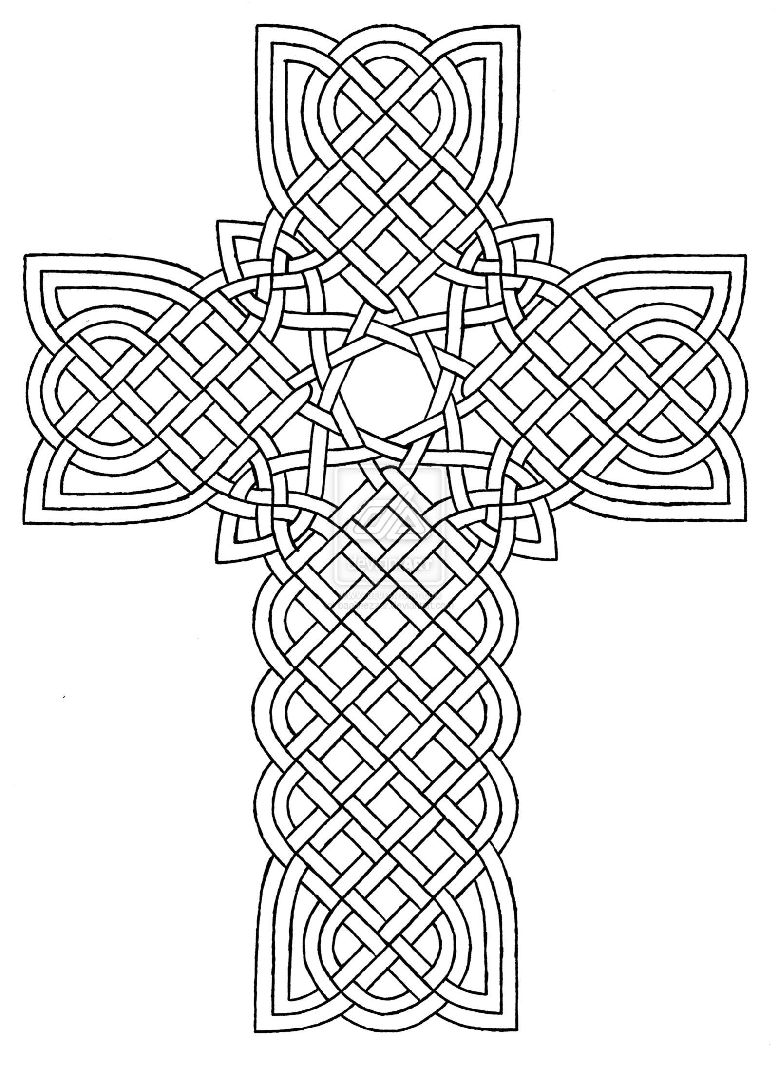 Crosses Coloring Pages Printable