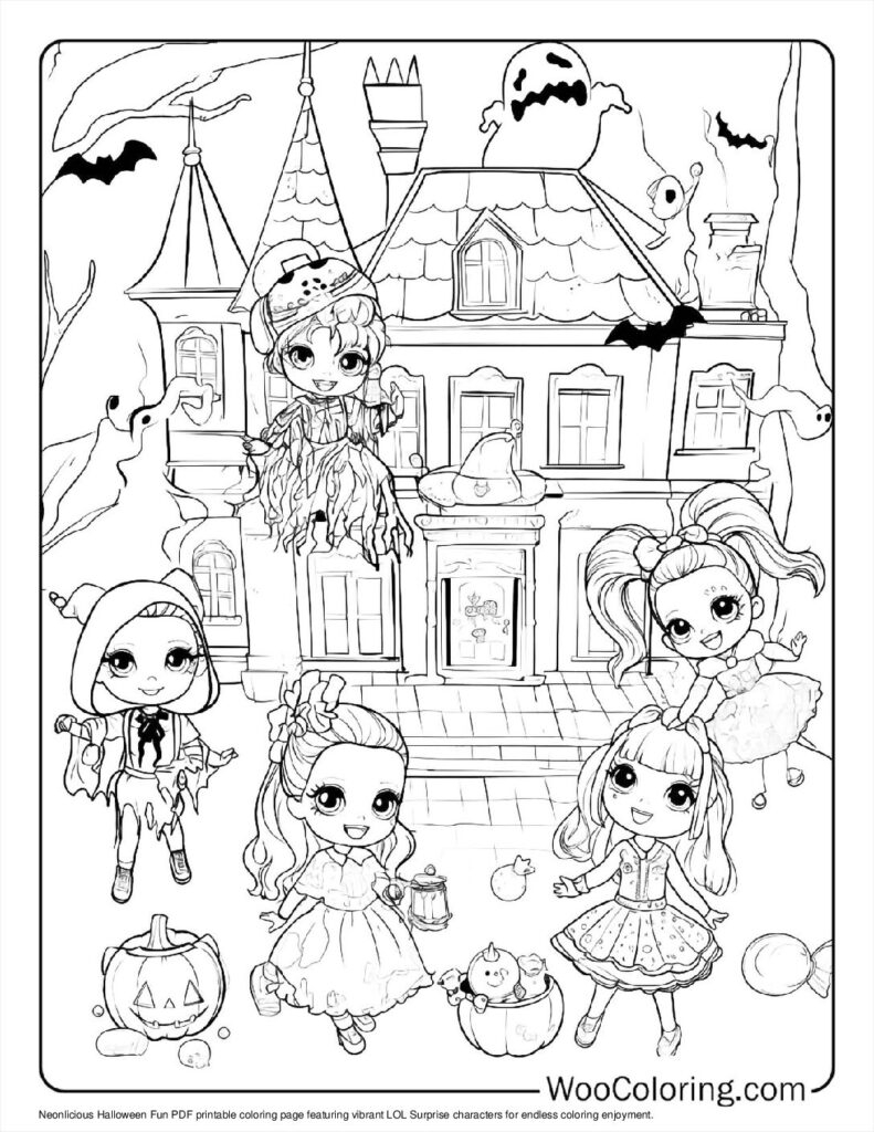 100 LOL Surprise Coloring Pages Free PDF To Print Woo Coloring