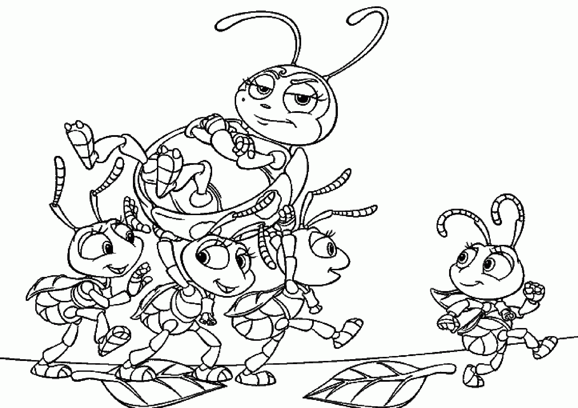 Bug's Life Printable Coloring Pages