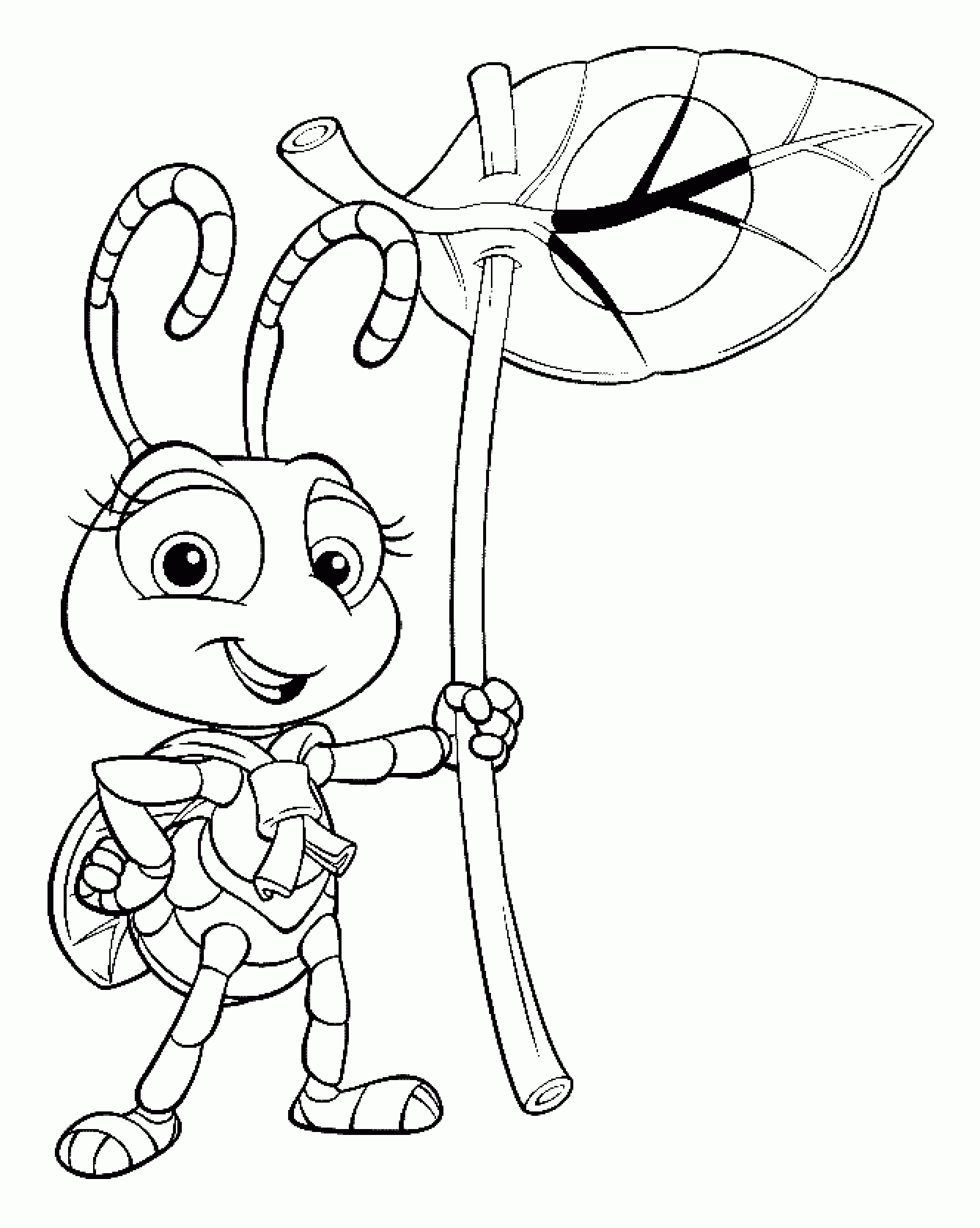 1001 Paws On A Mop A Bug S Life Coloring Pages For Kids