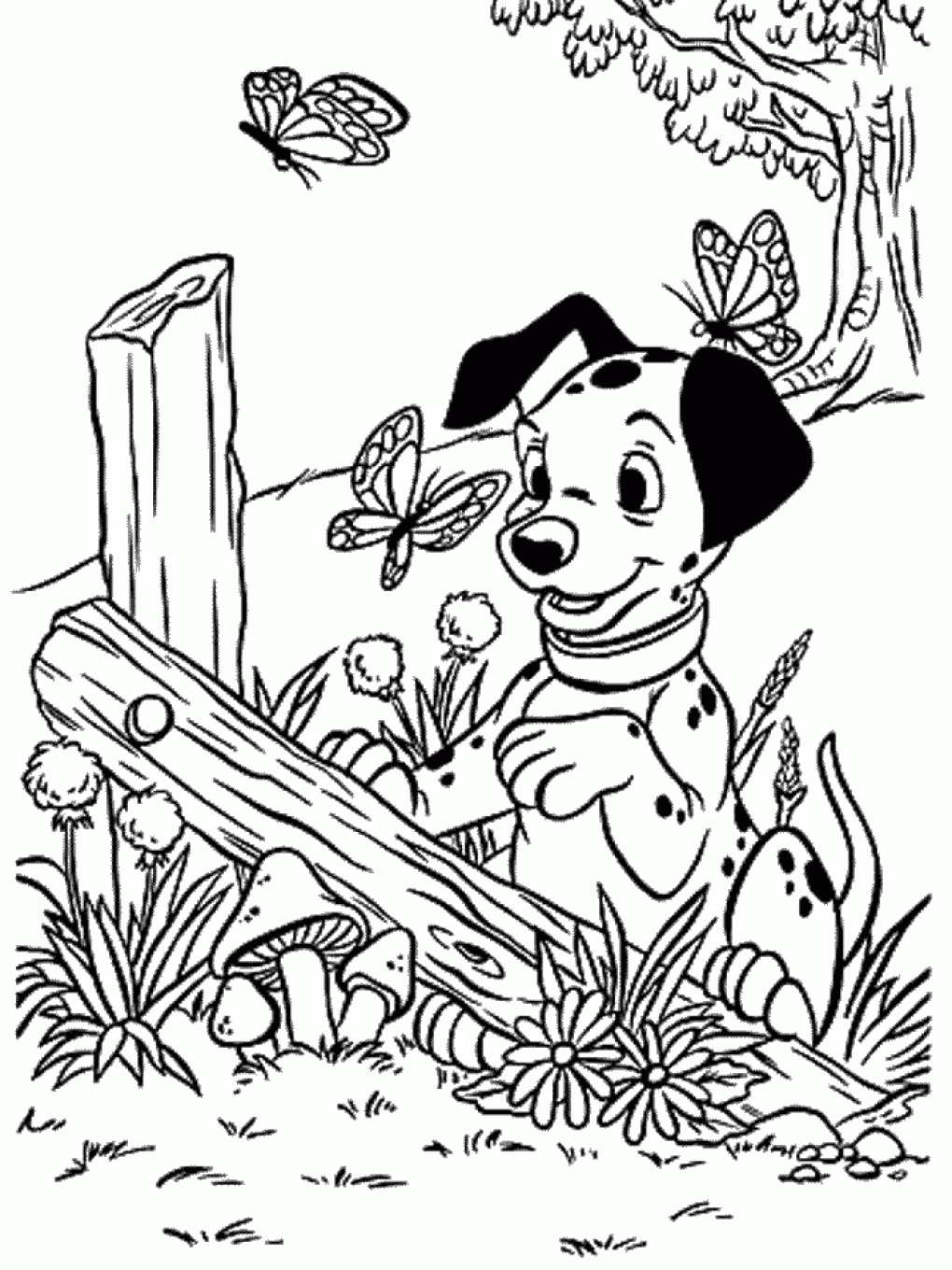 101 Dalmatians Coloring Page For Kids 101 Dalmatians Coloring Pages For Kids