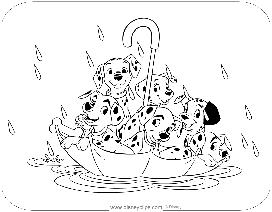 Printable Coloring Pages 101 Dalmatians