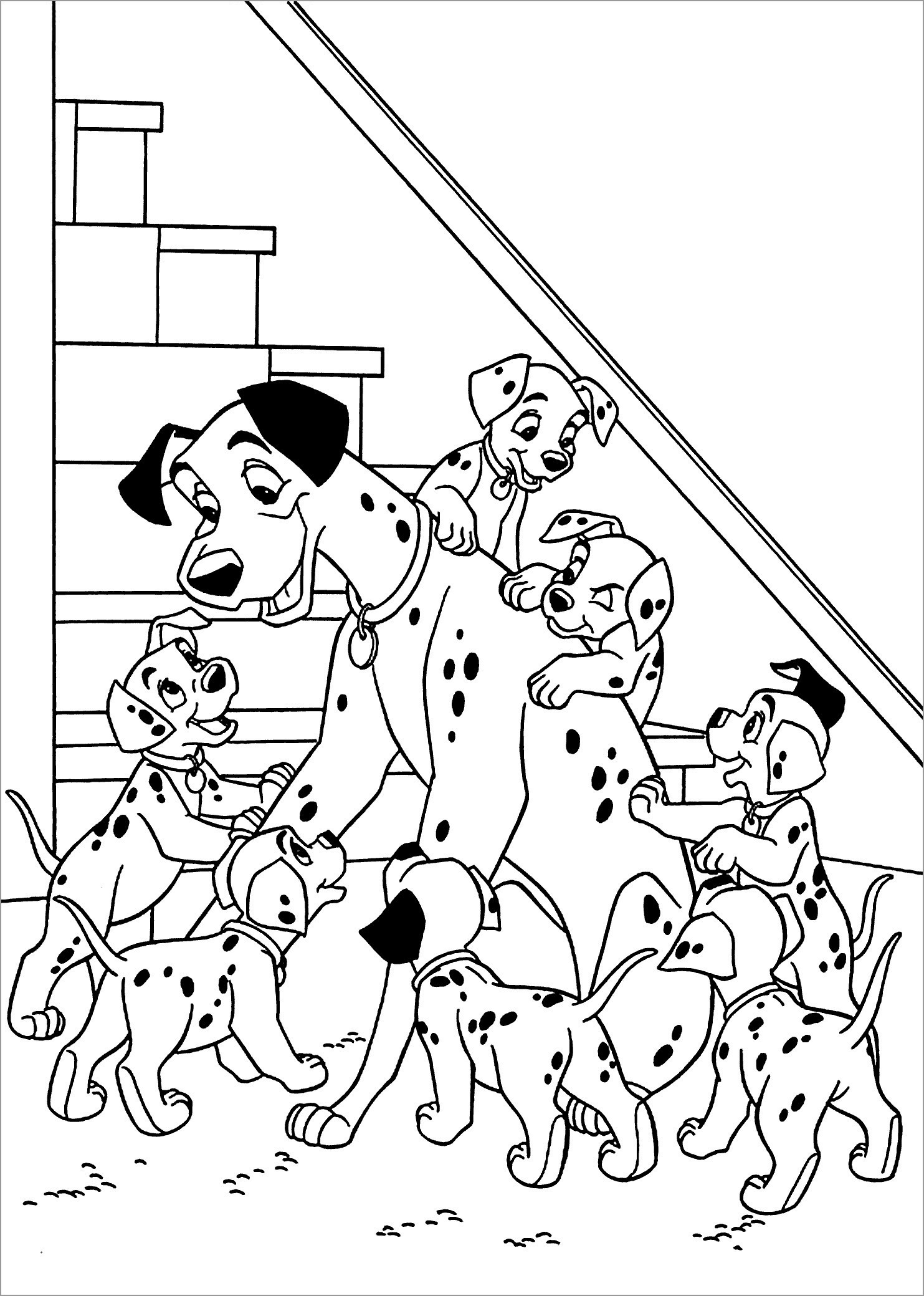 101 Dalmations Coloring Pages Best Coloring Pages For Kids