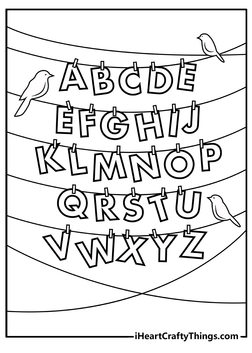 Letter I Coloring Pages Printable