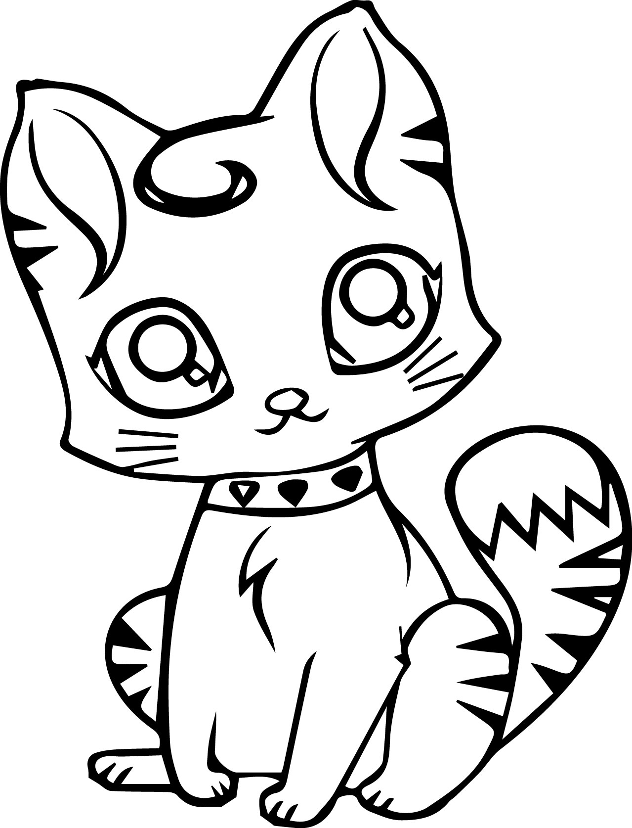 14 Printable Cartoon Cat Coloring Page Pics Sport Station Futsal