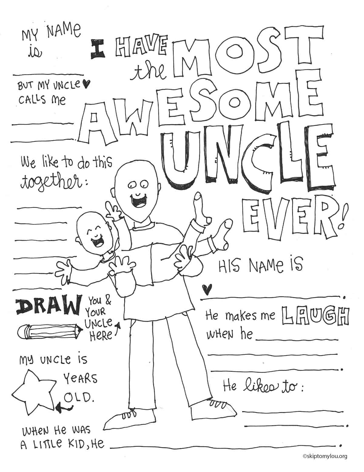 15 Aunt And Uncle Coloring Pages Printable Coloring Pages