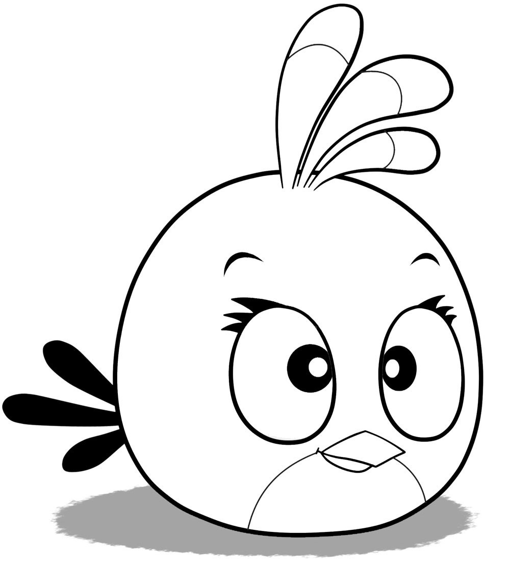 Printable Angry Bird Coloring Pages