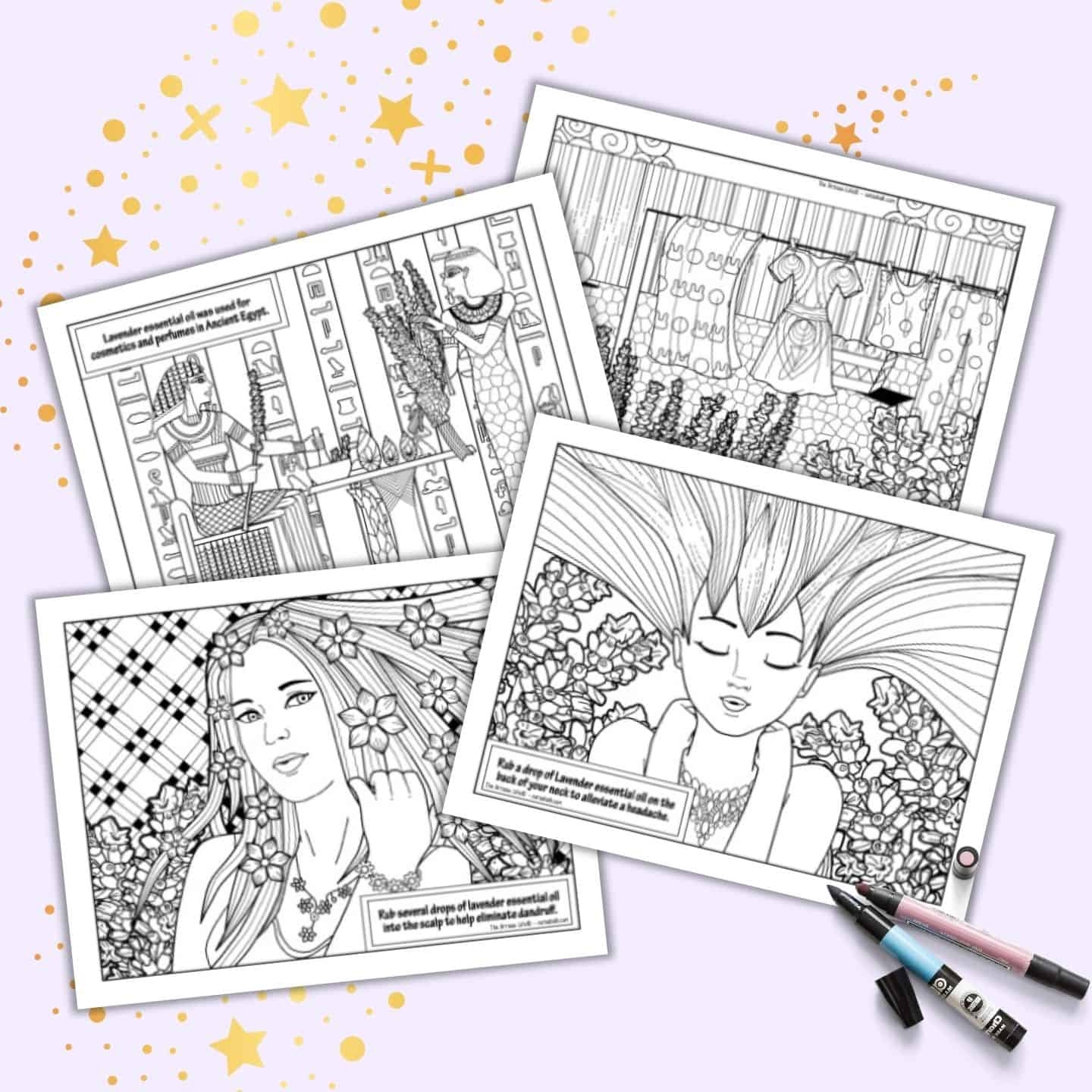 15 Free Printable Lavender Essential Oil Coloring Pages The Artisan Life