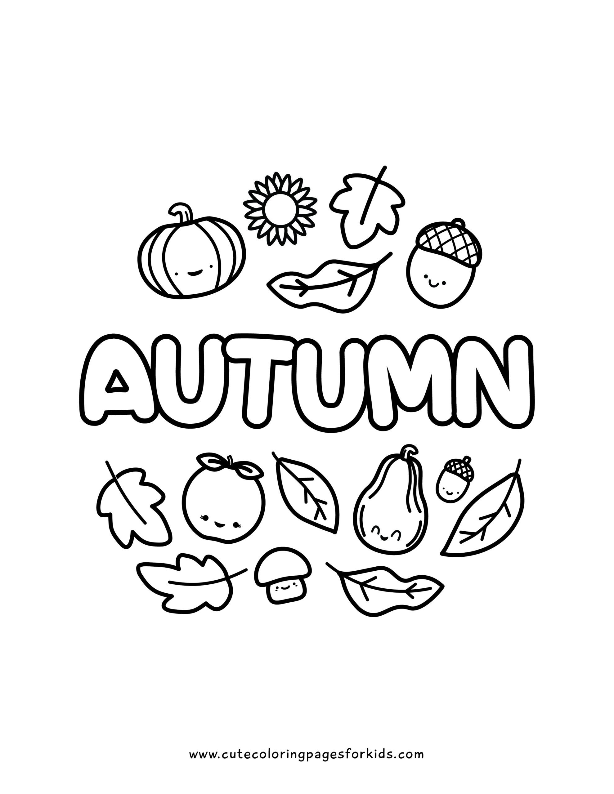 Fall Printable Coloring Pages Free