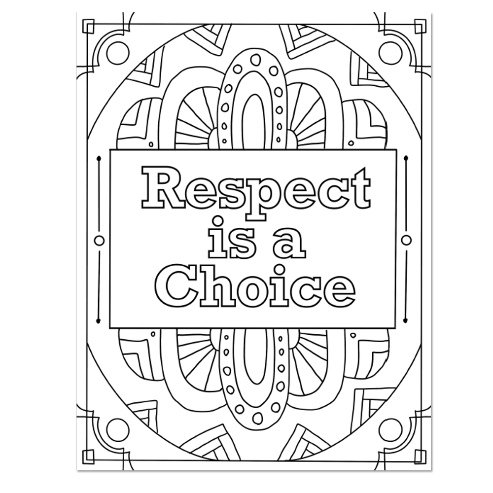 1st And 2nd Grade Social Emotional Learning Respect Unit Coloring Pages Lucky Little