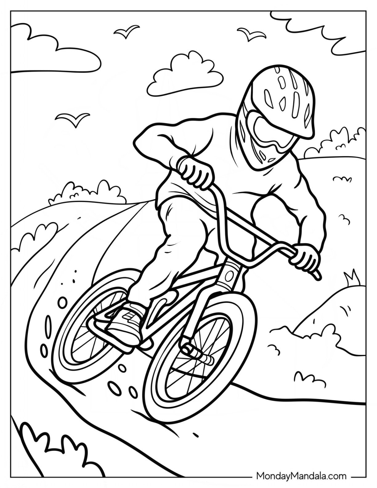20 Bicycle Coloring Pages Free PDF Printables 