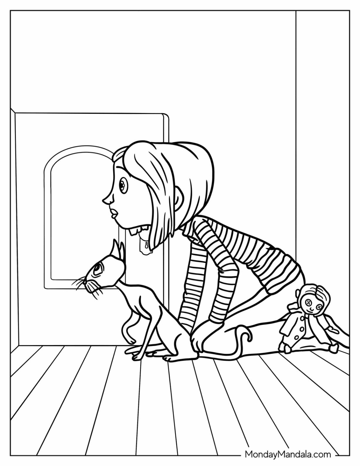 20 Coraline Coloring Pages Free PDF Printables