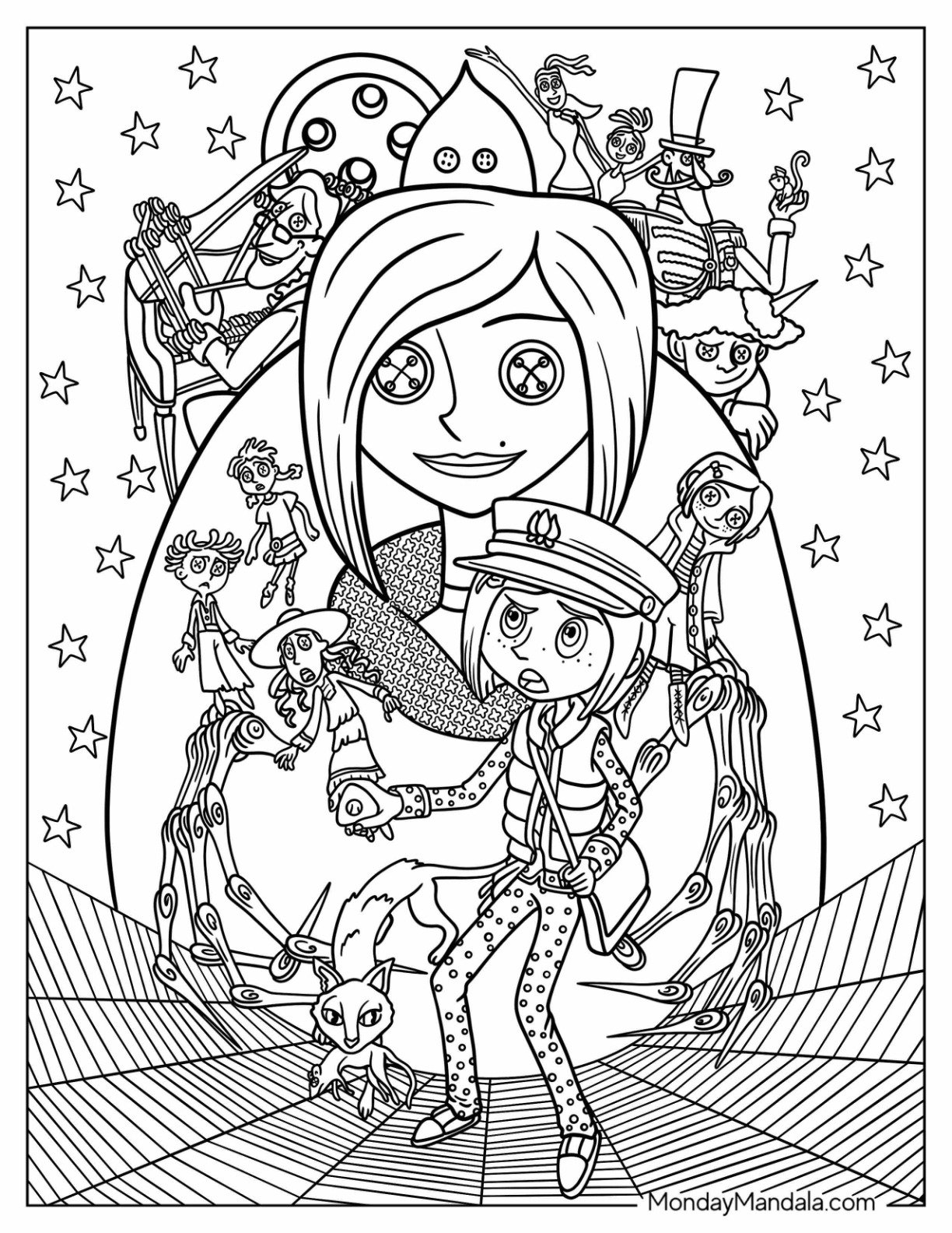 Coraline Printable Coloring Pages