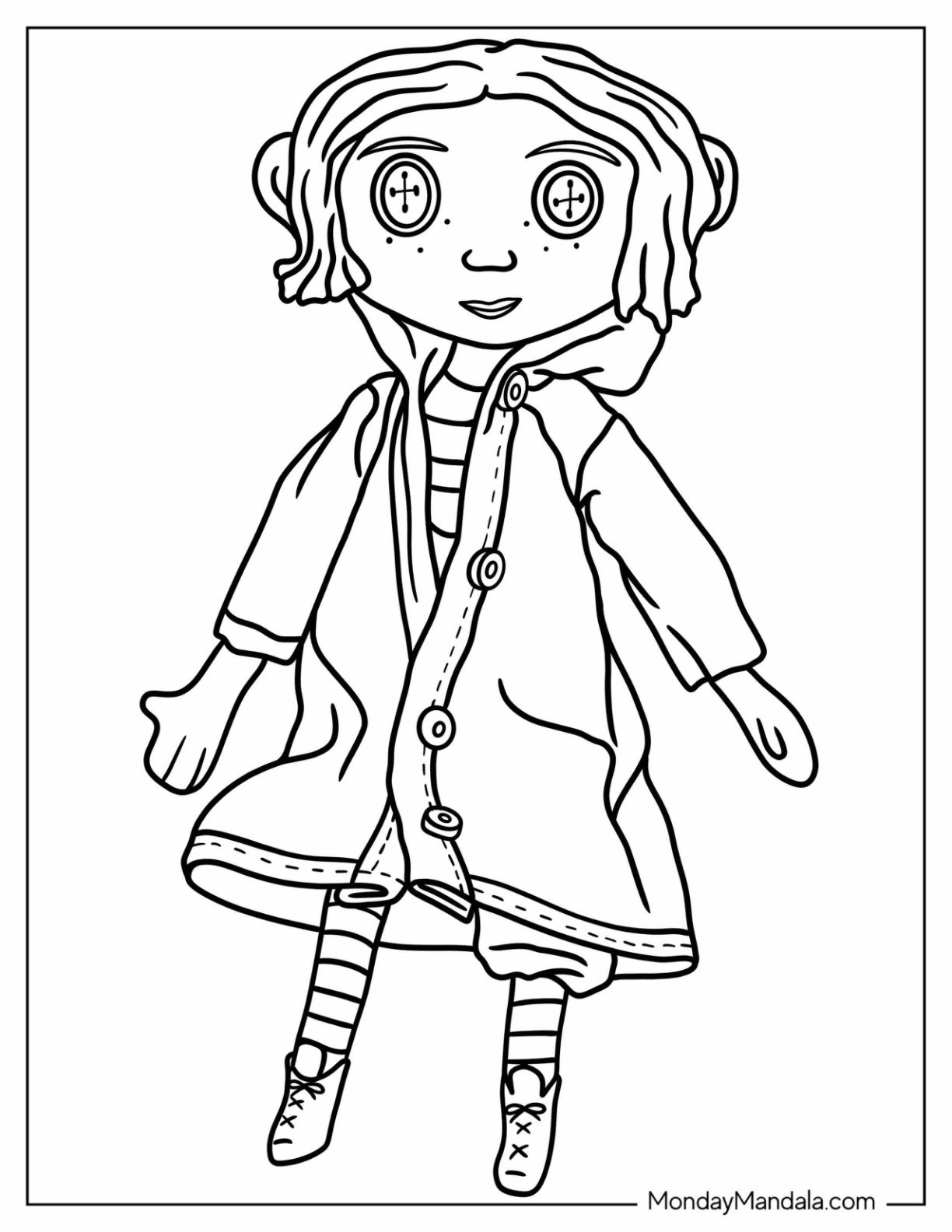 20 Coraline Coloring Pages Free PDF Printables