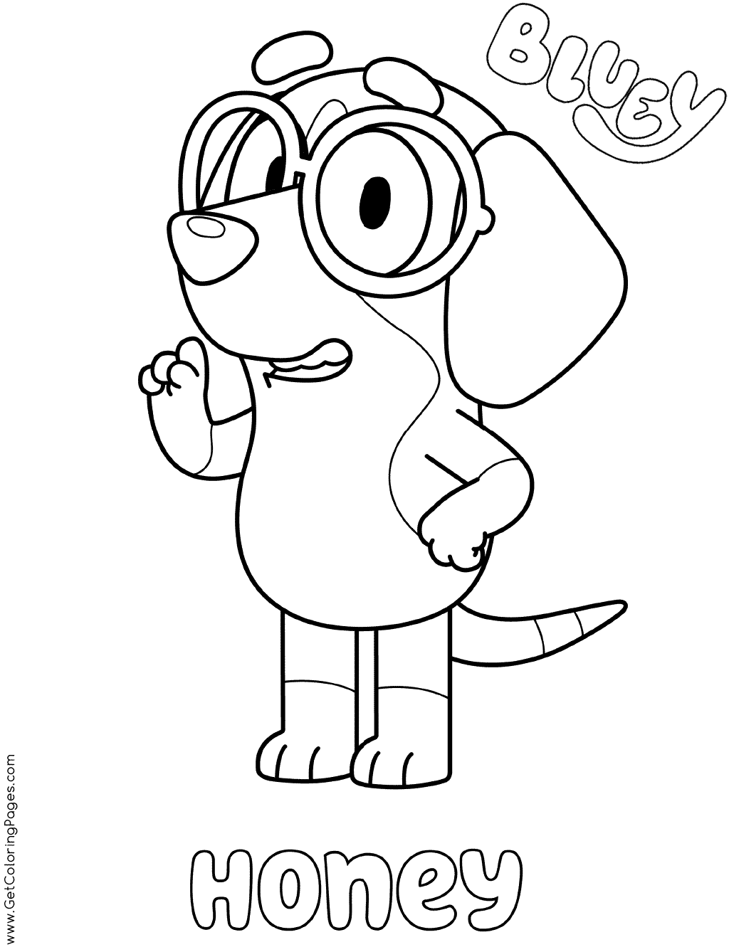 20 Disney Junior Bluey Coloring Pages