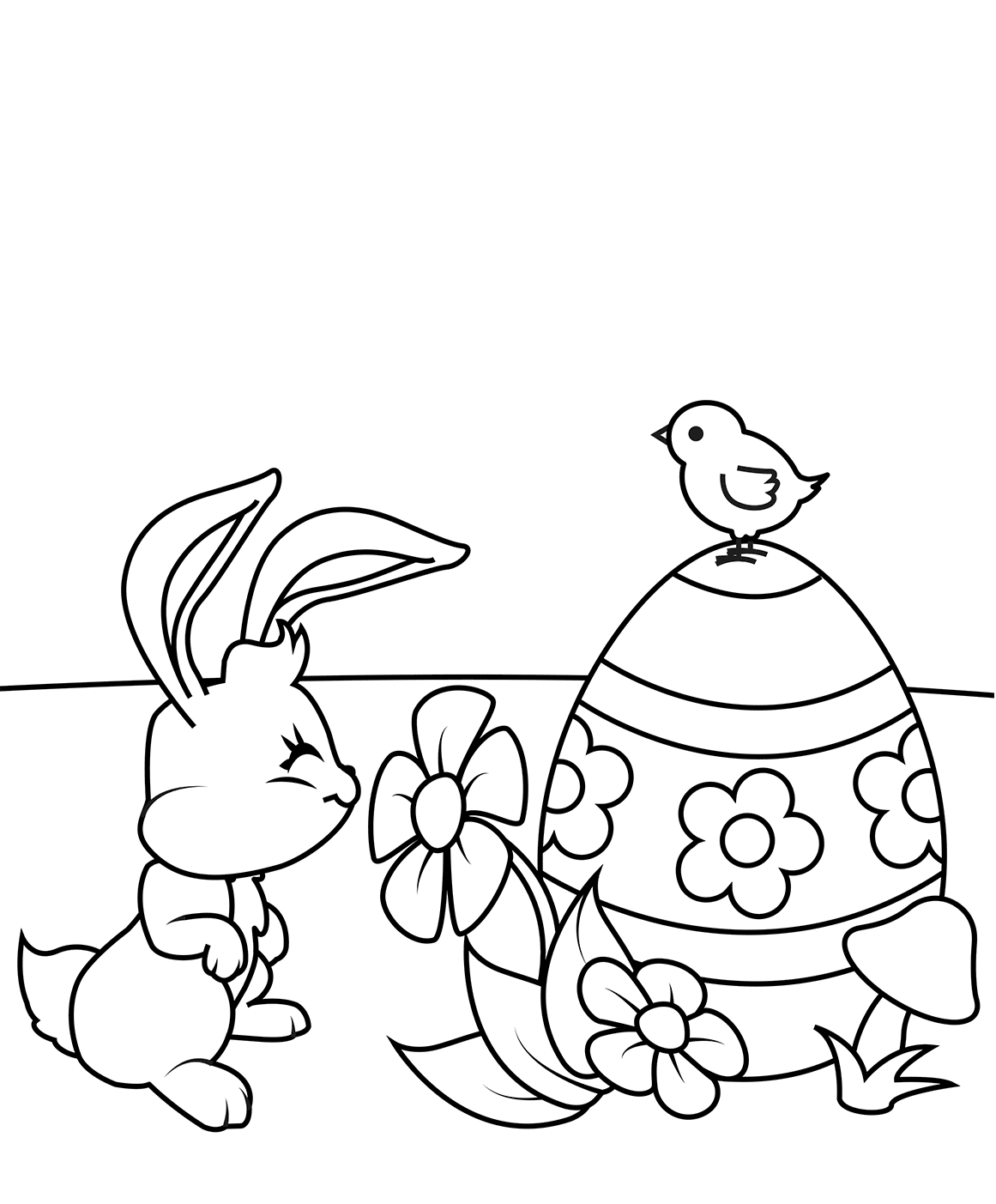20 Free Easter Chick Coloring Pages Printable