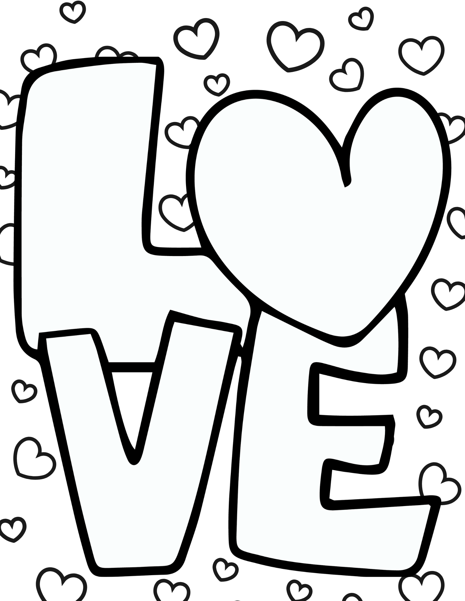 20 Free Printable Love Coloring Pages For Adults