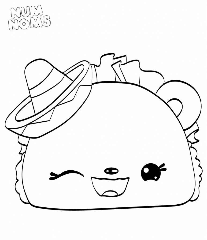 Num Nom Printable Coloring Pages