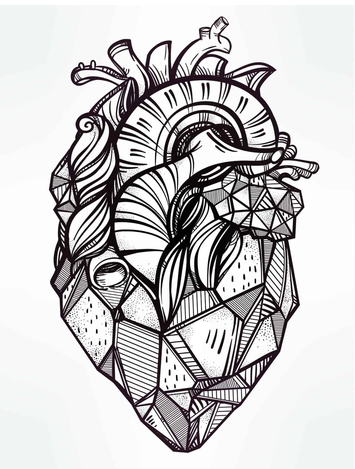 Heart Adult Coloring Pages Printable