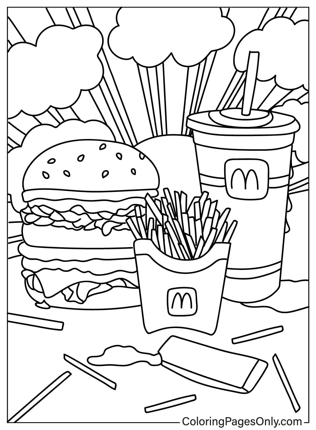 Free Printable Mcdonald Coloring Page