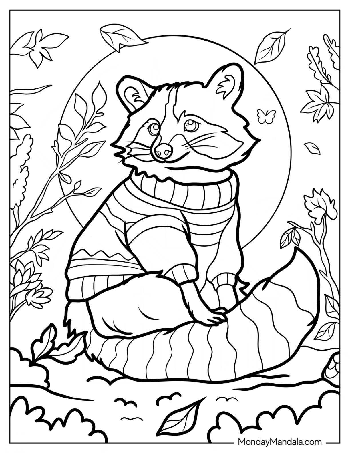 20 Racoon Coloring Pages Free PDF Printables 