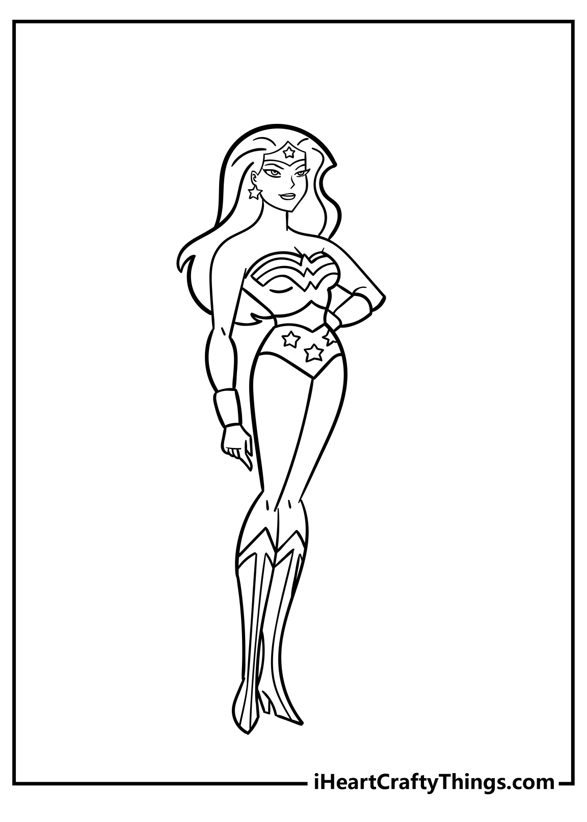 Printable Wonderwoman Coloring Pages