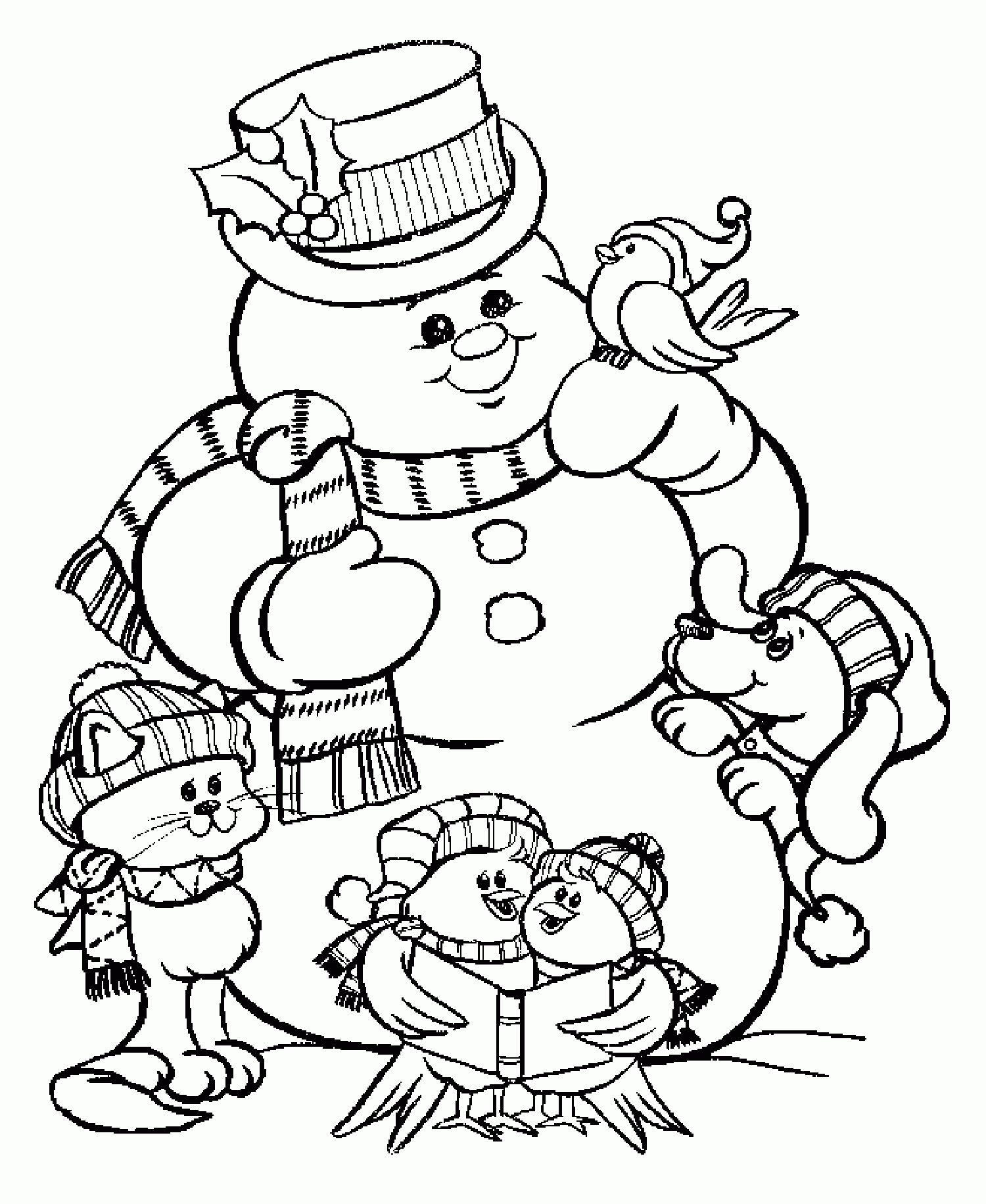 Children's Christmas Coloring Pages Printable