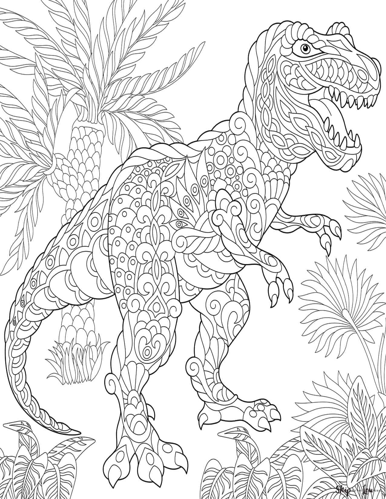 Printable Coloring Pages Of Dinosaurs