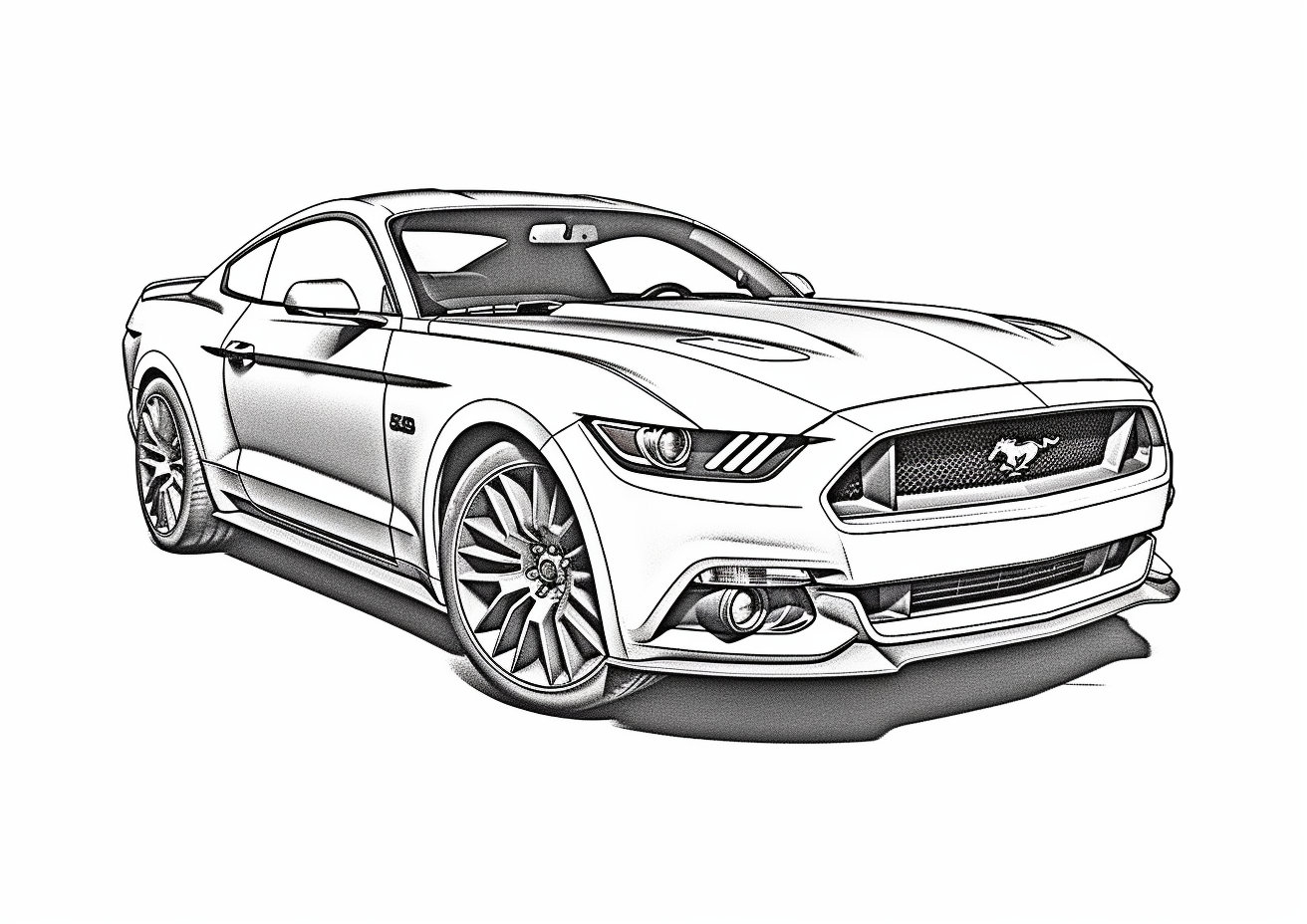 21 Unique Ford Mustang Coloring Pages Etsy