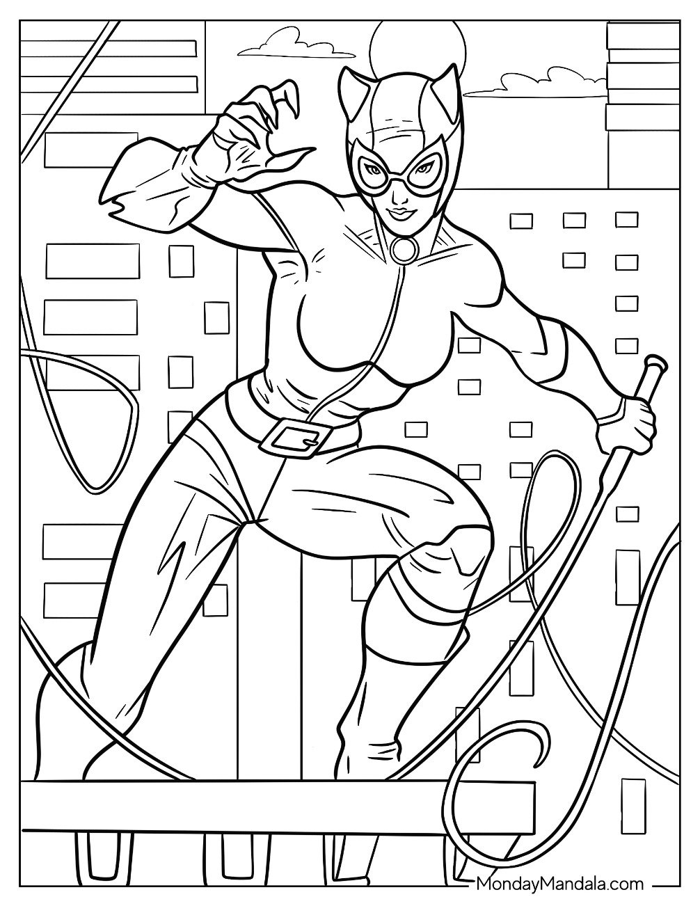 22 Catwoman Coloring Pages Free PDF Printables