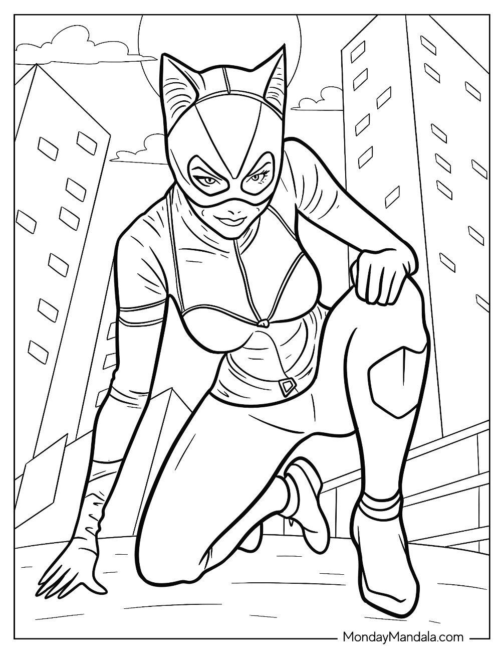 22 Catwoman Coloring Pages Free PDF Printables