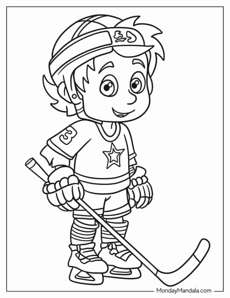 22 Hockey NHL Coloring Pages Free PDF Printables 