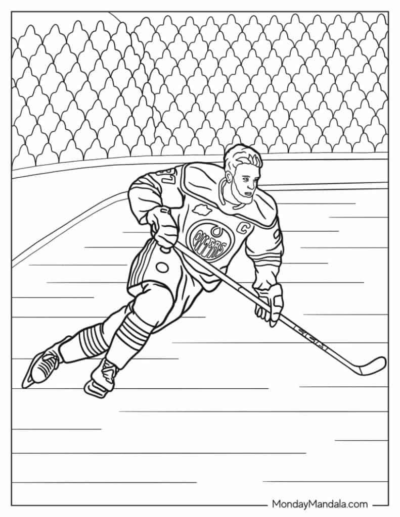 22 Hockey NHL Coloring Pages Free PDF Printables 