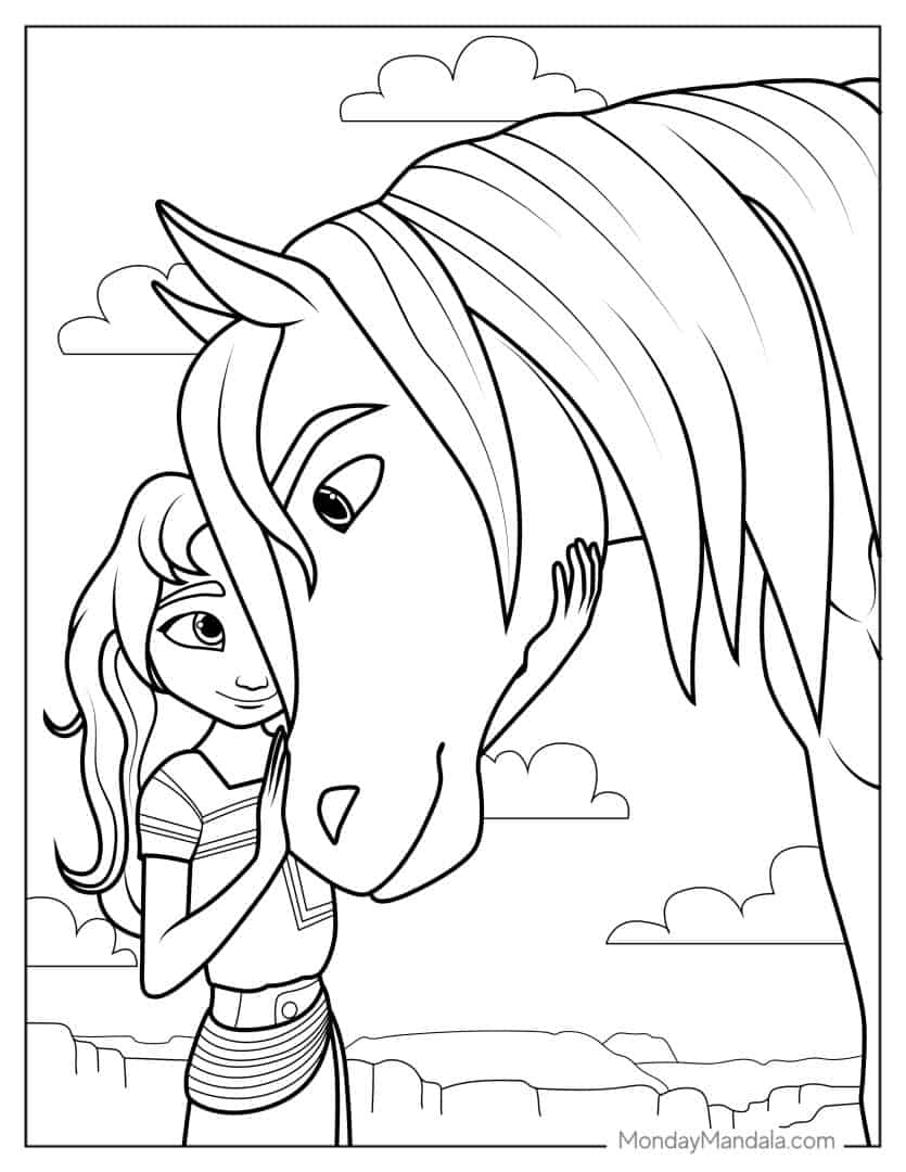 Spirit Free Printable Coloring Pages