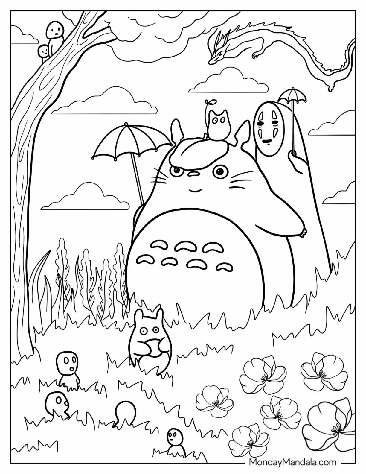 22 Studio Ghibli Coloring Pages Free PDF Printables