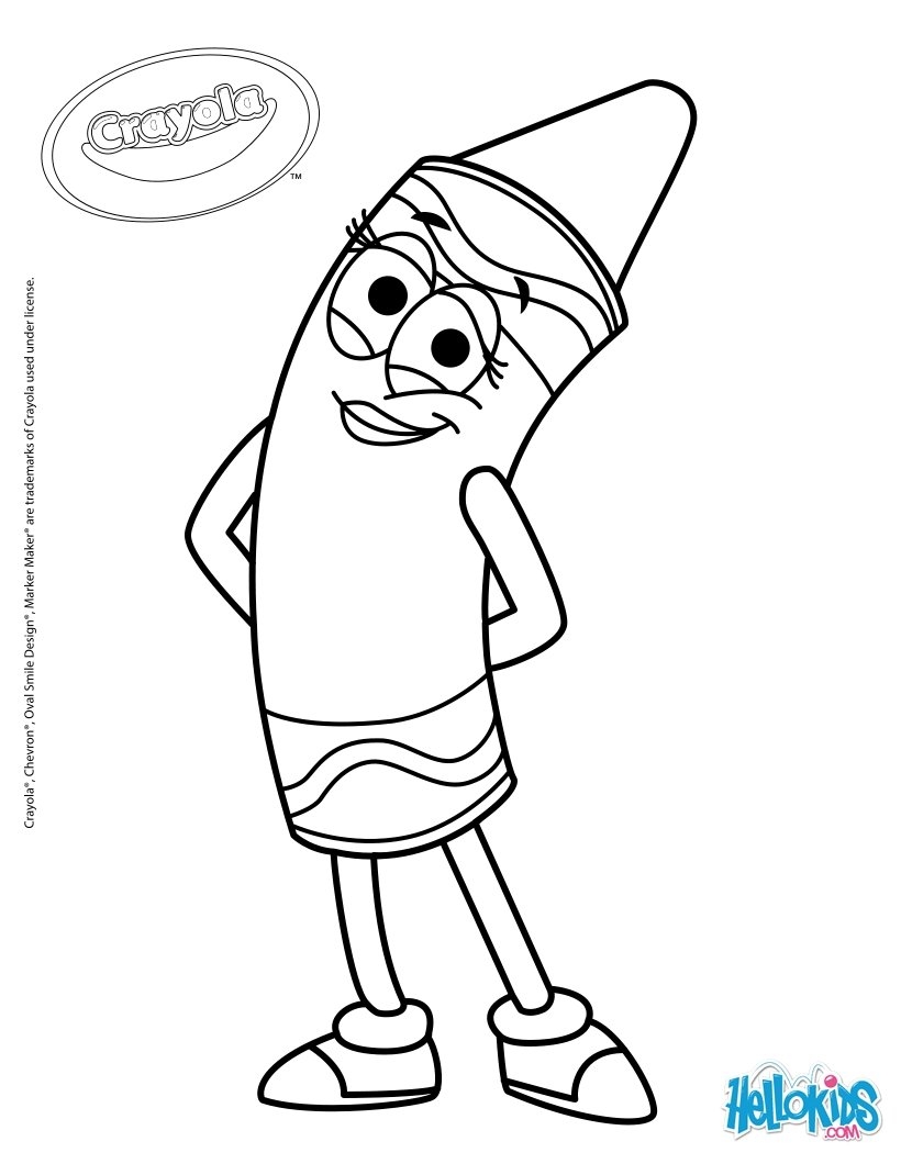 23 Crayola Crayon Coloring Pages Free Coloring Pages