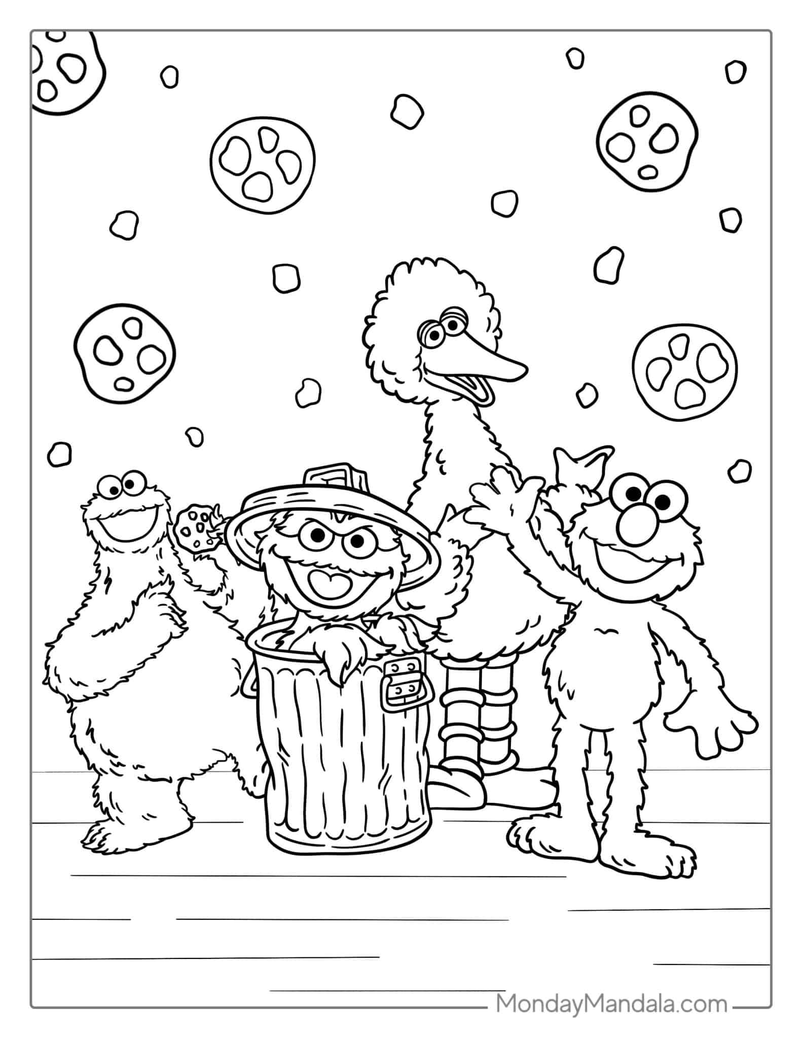 24 Elmo Coloring Pages Free PDF Printables