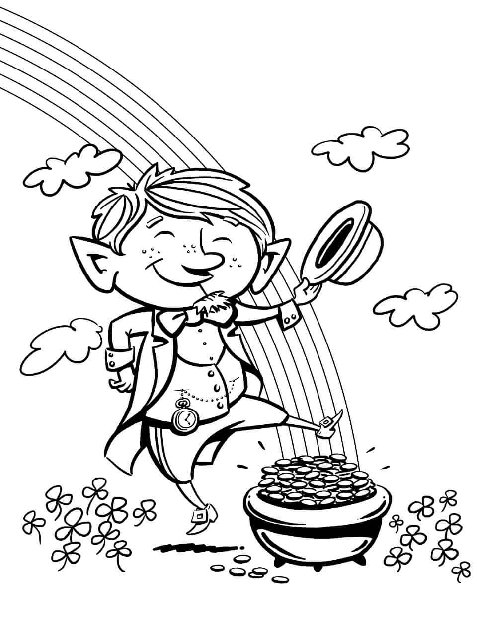 25 Free Leprechaun Coloring Pages Printable