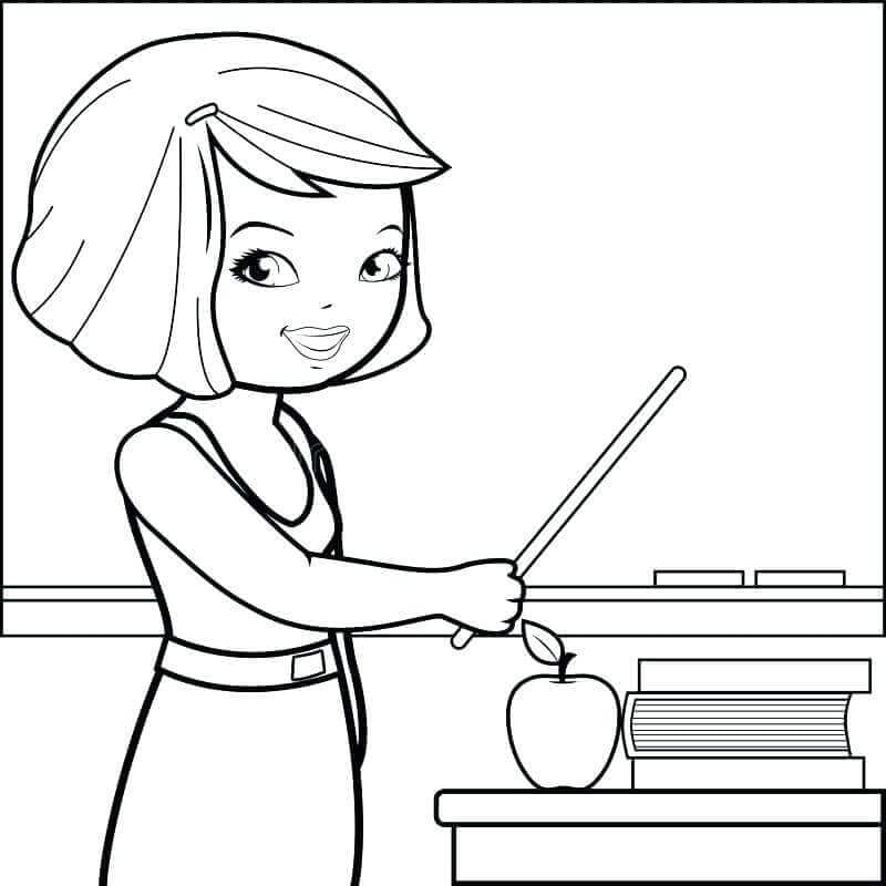 Teacher Coloring Pages Printables