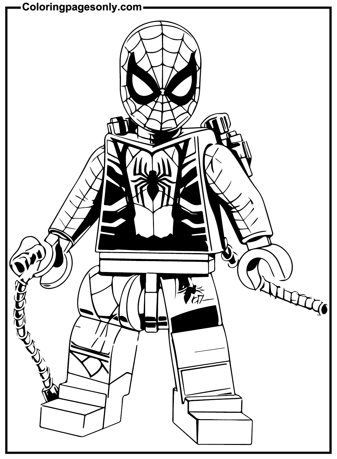 25 Lego Spiderman Coloring Pages ColoringPagesOnly