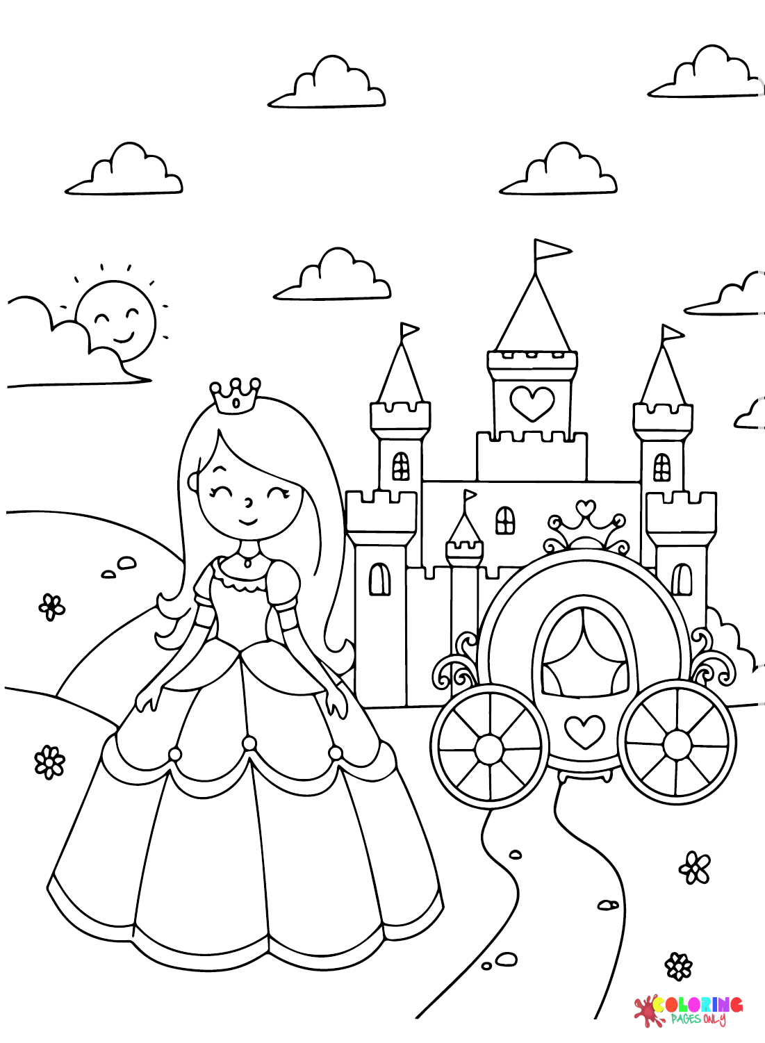 Printable Queen Color Pages