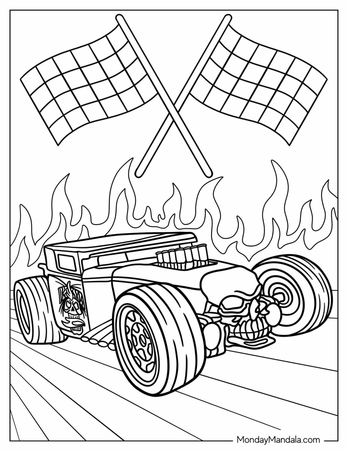 26 Hot Wheels Coloring Pages Free PDF Printables