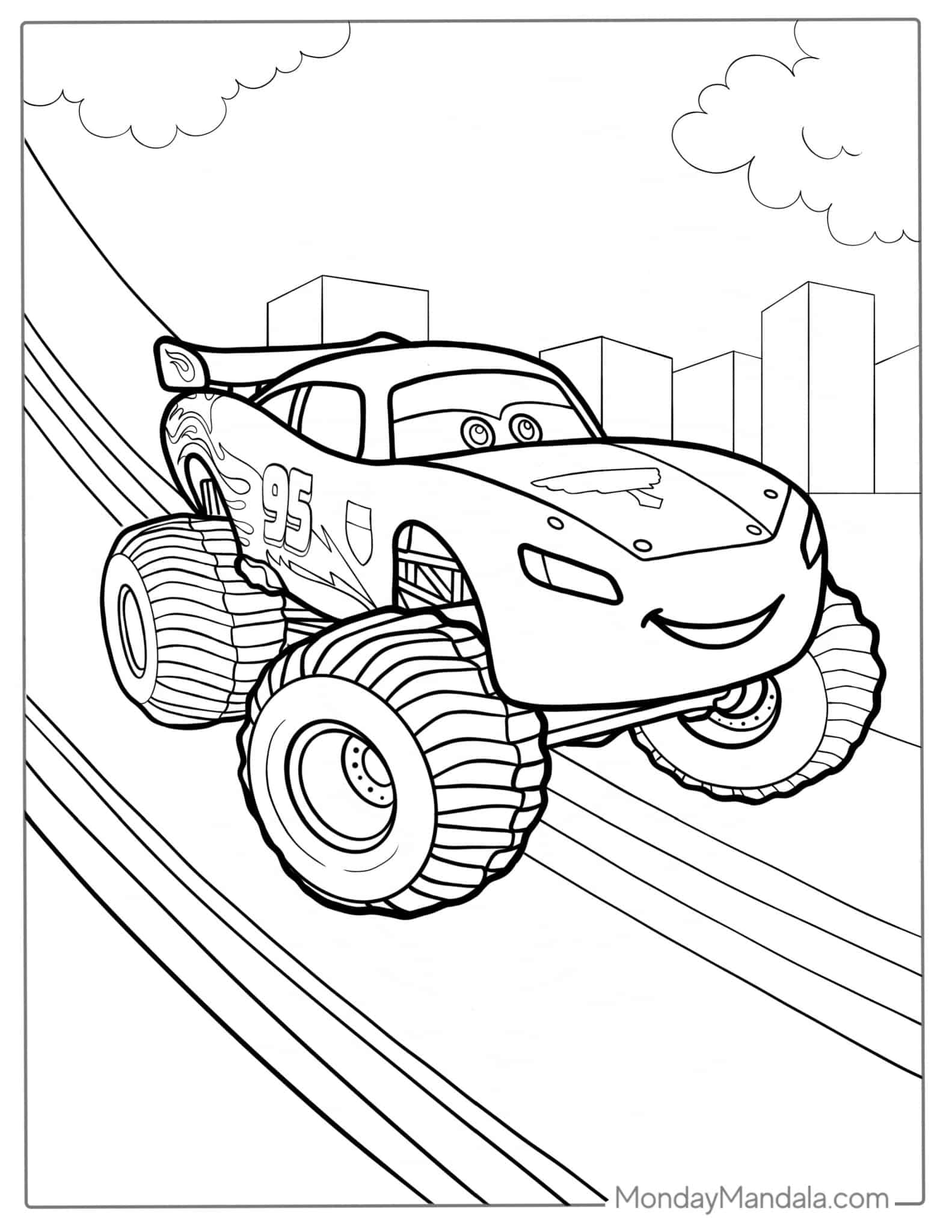Lightning Mcqueen Coloring Pages Printable