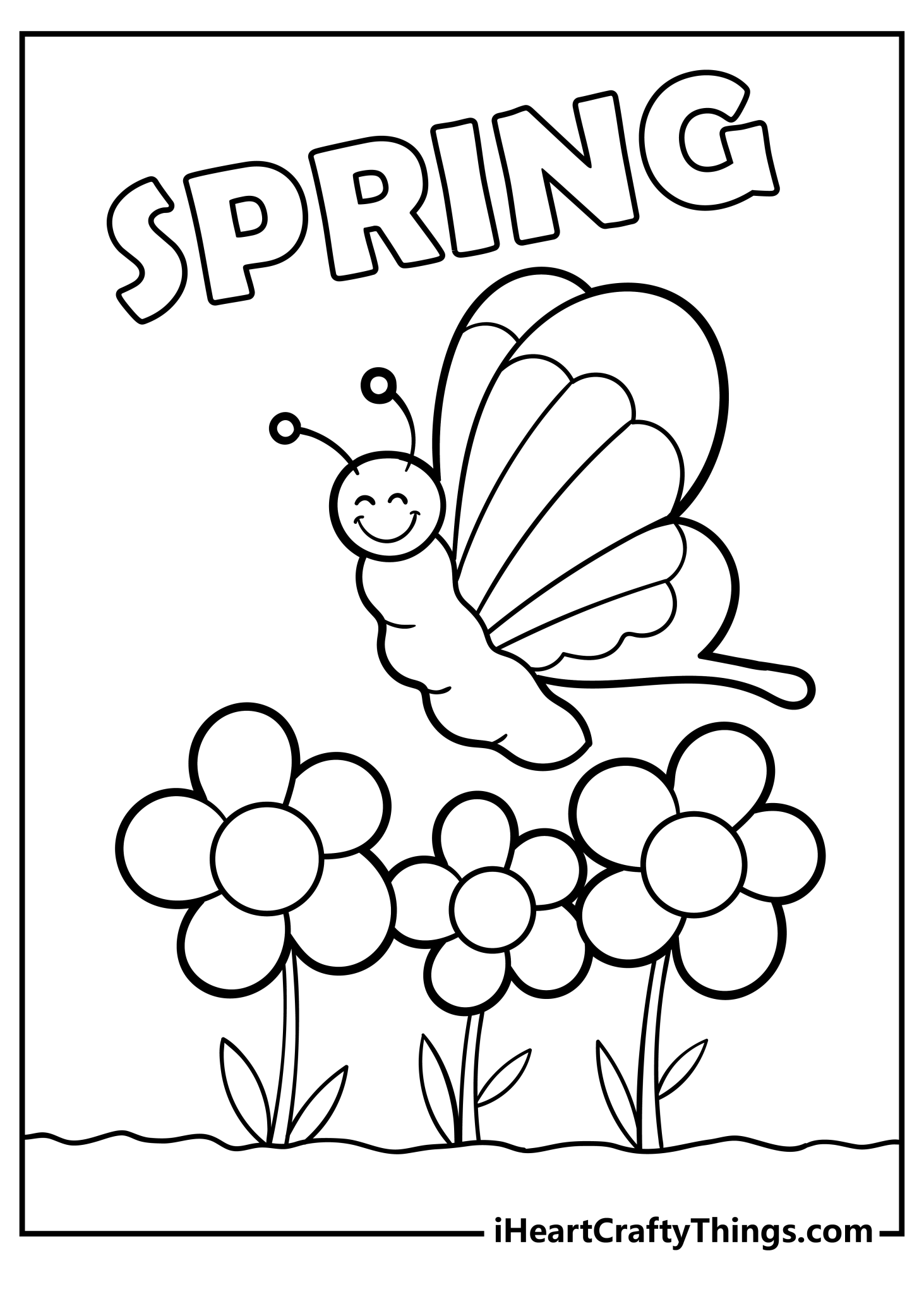 27 Spring Coloring Pages 2024 100 Free Printables