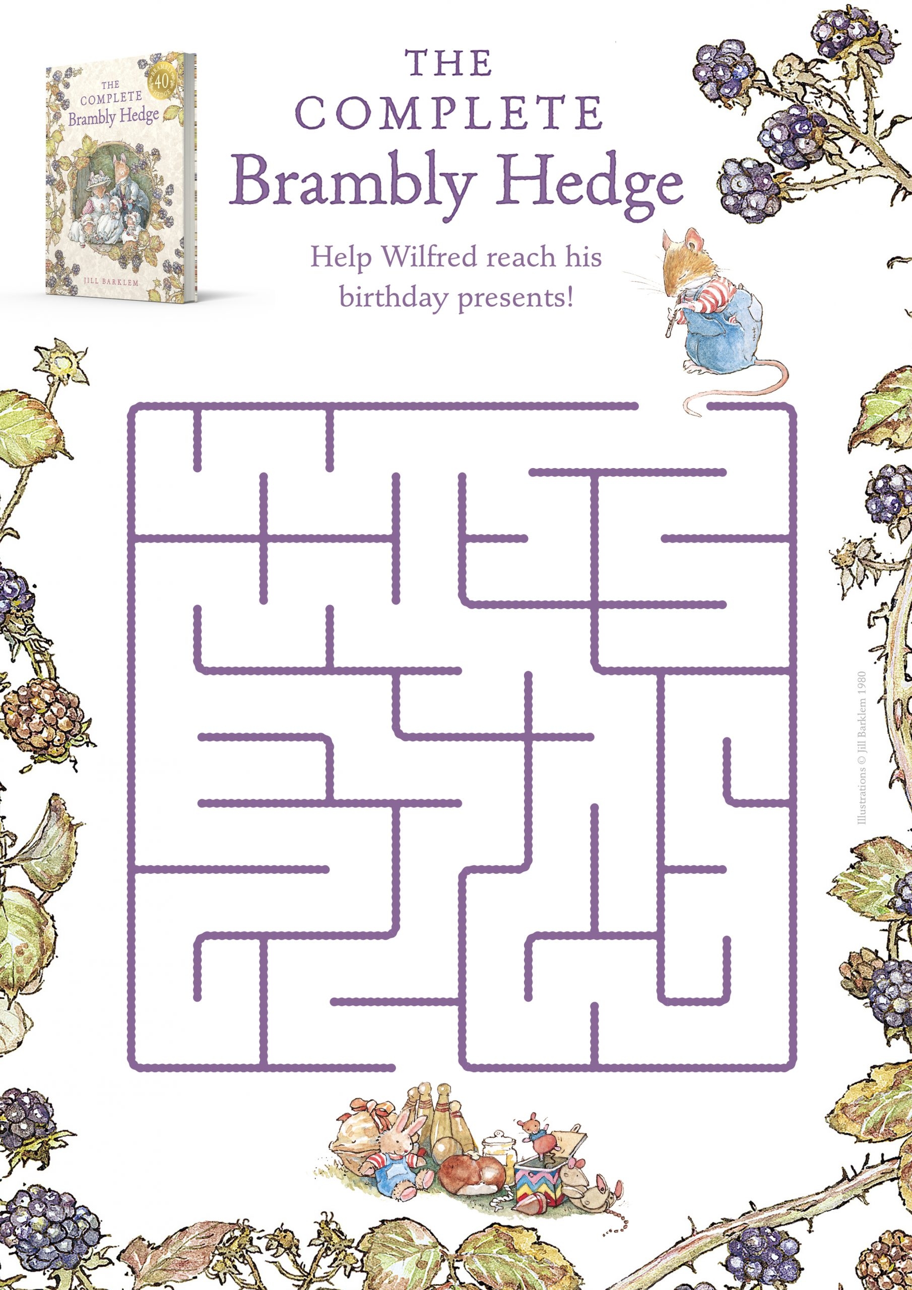 Brambly Hedge Printable Coloring Pages