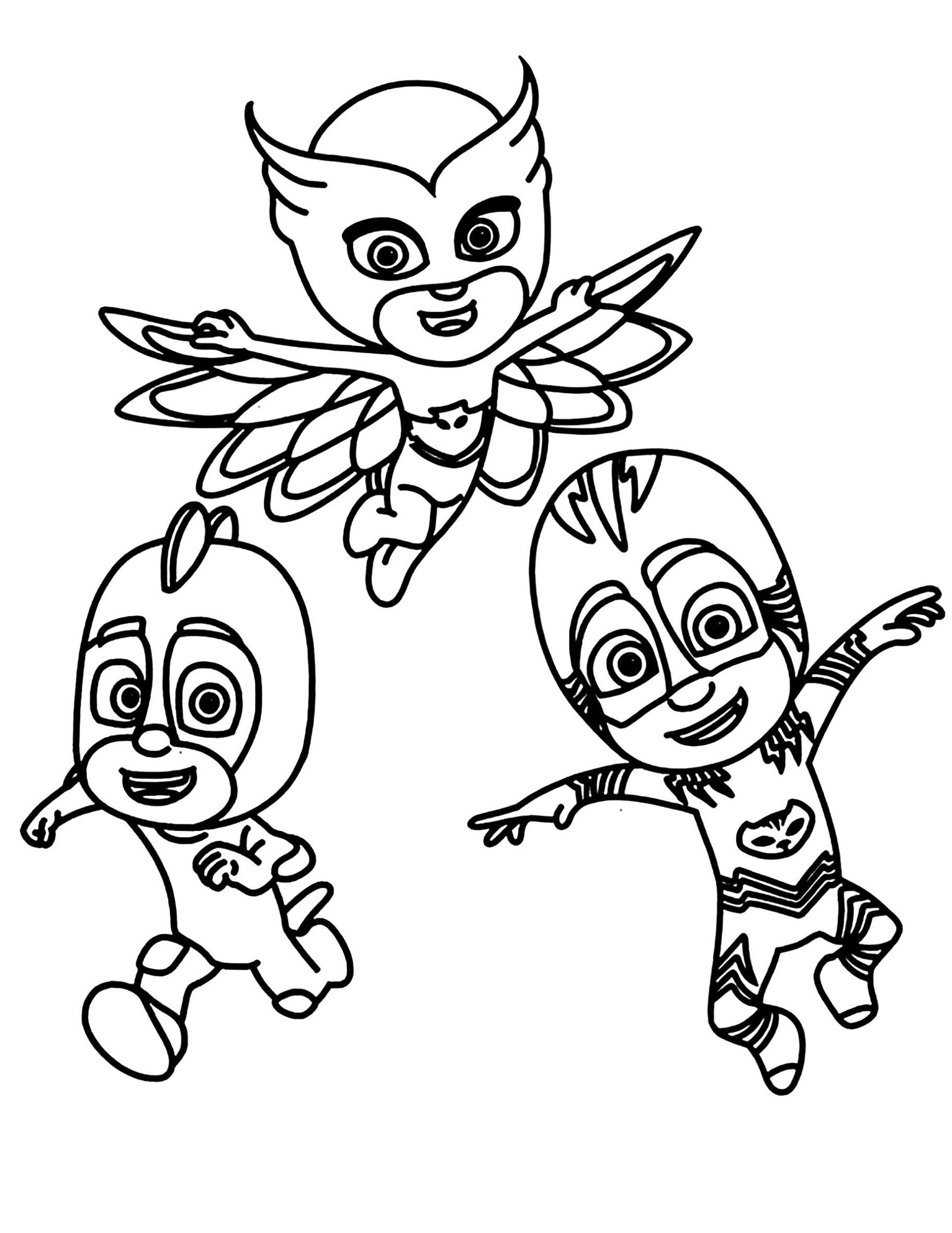 Pj Mask Coloring Pages Printable