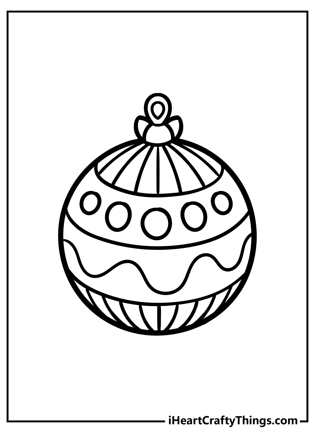 30 Christmas Ornament Coloring Pages 100 Free Printables