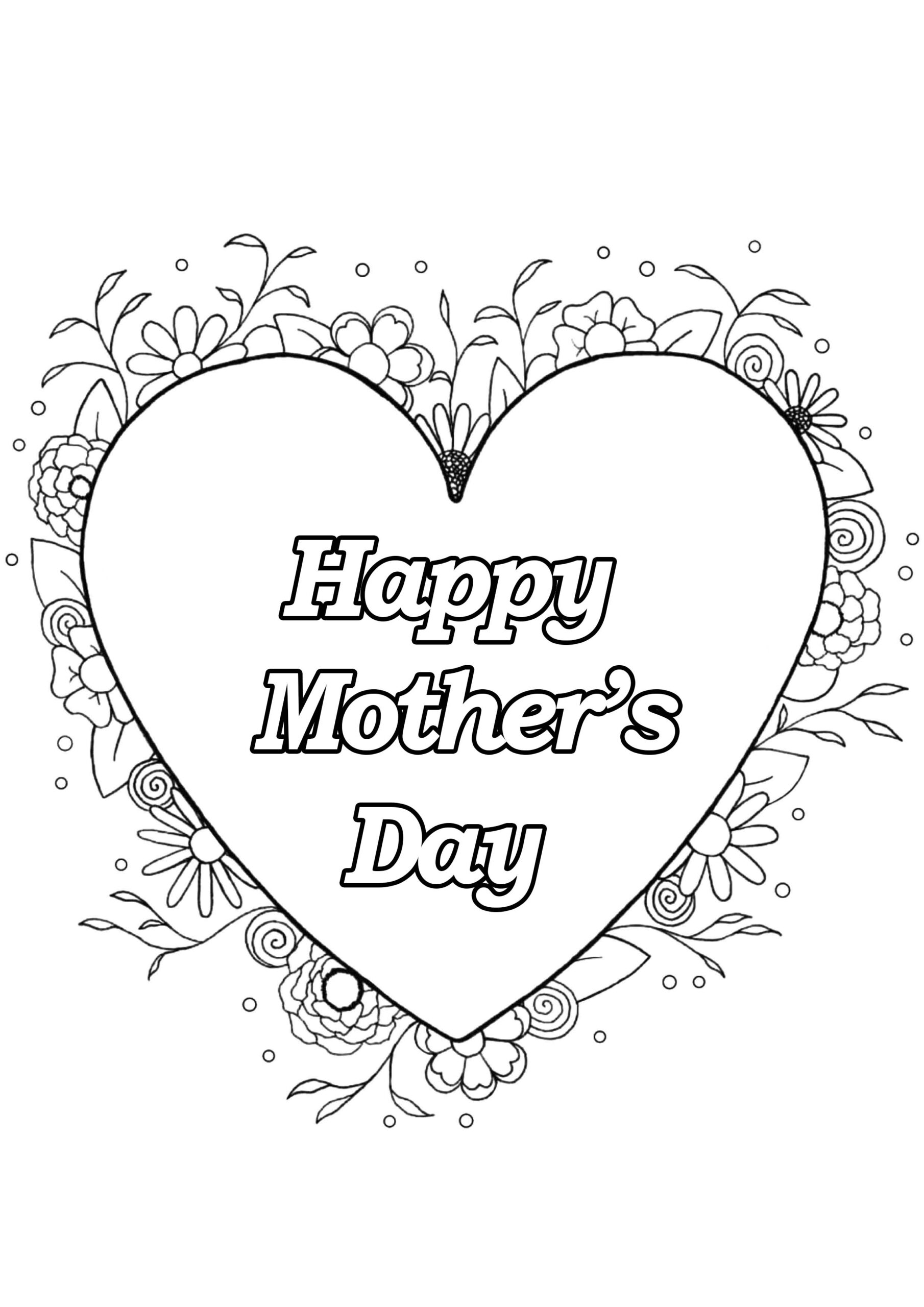 30 Coloring Pages For Mothers Day Zsksydny Coloring Pages