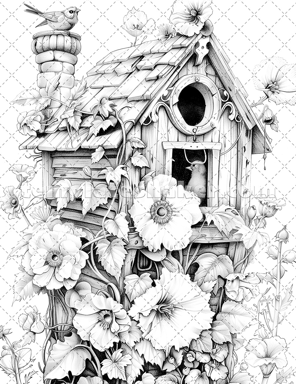 Adult Coloring Pages Printable Houses